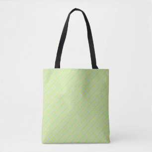 Bolsa Tote Padrão do diafrão pequeno verde e azul