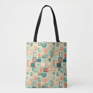 Bolsa Tote Padrão do livro de páginas do Vintage