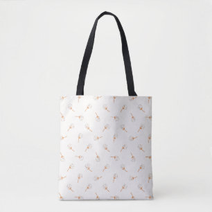 Bolsa Tote Padrão do ventilador da Bolinhas cúbica