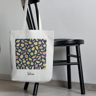 Bolsa Tote Padrão dos limões suculentos Tote Bag