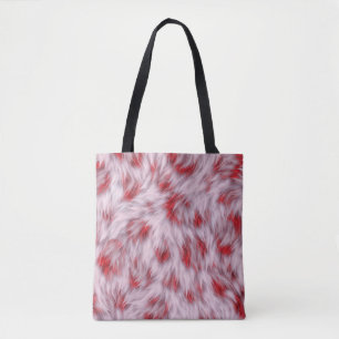 Bolsa Tote Padrão Elegante de Abstrato Soft Fluffy Peles  