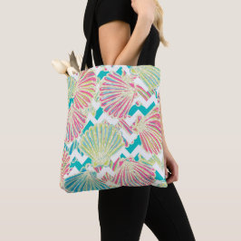Bolsa Tote Padrão Elegante Seashells