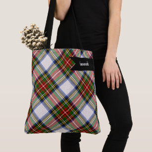 Bolsa Tote Padrão Escocês da Xadrez de vestimenta real de S