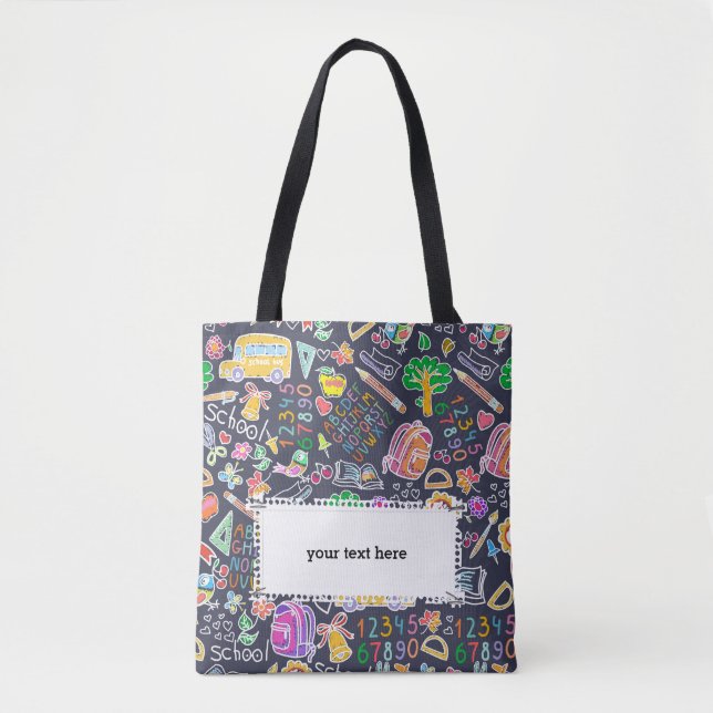 Bolsa Tote Padrão escolar (Frente)