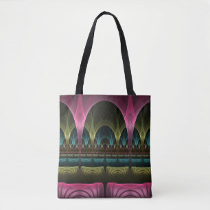 Bolsa Tote Padrão especial de fantasia Abstrato - Fractal col