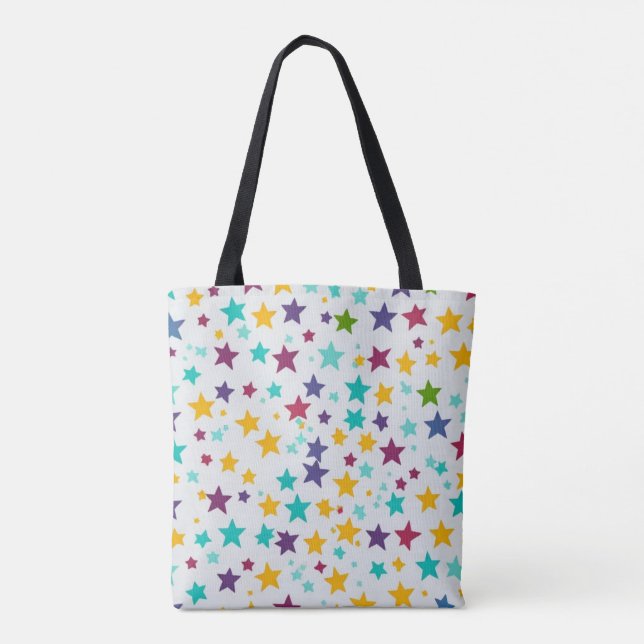 Bolsa Tote Padrão estelar (Verso)
