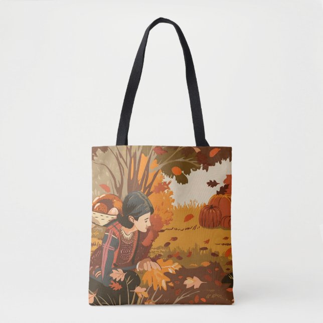 Bolsa Tote Padrão estético de peregrino (Frente)