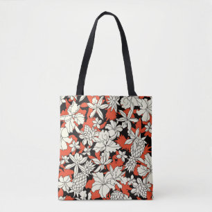 Bolsa Tote Padrão Exótico Sem Olhos De Flor Tropical