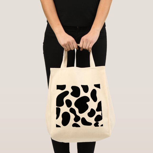Bolsa Tote Padrão Faux Cowhide (Frente (produto))