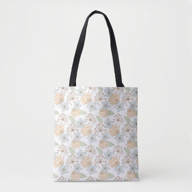 Bolsa Tote Padrão floral (Frente)