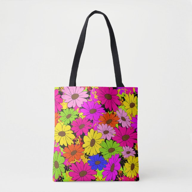 Bolsa Tote Padrão floral (Frente)