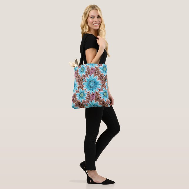 Bolsa Tote Padrão Floral  (No(a) Modelo)