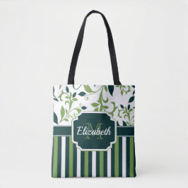 Bolsa Tote Padrão Floral Bonito