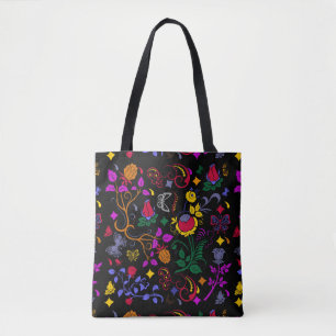 Bolsa Tote Padrão floral colorido fofo