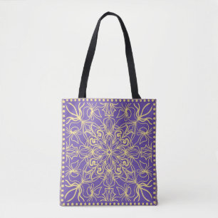 Bolsa Tote padrão floral de abstrato. geometria, design de ma