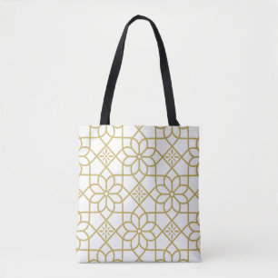 Bolsa Tote Padrão floral de abstrato sem costura. Vintage bac