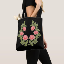 Padrão Floral de Rosas Rosa Empoeirado Vintage - R