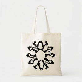 Bolsa Tote Padrão Floral de Um Elemento