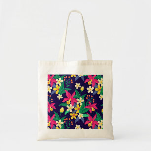 Bolsa Tote Padrão Floral Exótico Colorido-23021