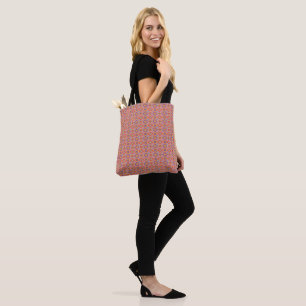 Bolsa Tote Padrão Floral Geométrico Indígena Americano Premiu