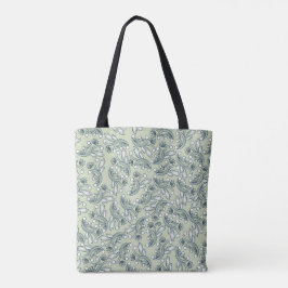 Bolsa Tote Padrão floral pastel boêmico