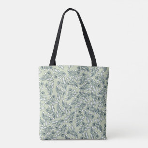 Bolsa Tote Padrão floral pastel boêmico
