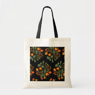 Bolsa Tote Padrão floral popular ucraniano. Ucrânia