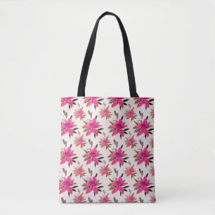 Bolsa Tote Padrão Floral Rosa Design- 29500