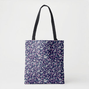 Bolsa Tote Padrão floral uniforme simples com cor brilhante
