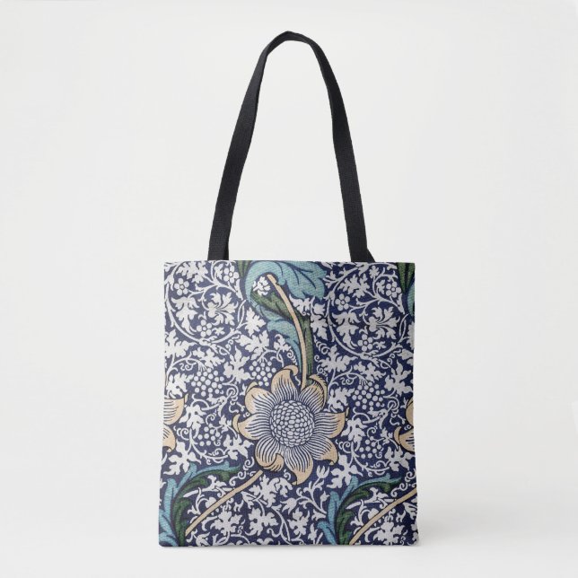 Bolsa Tote Padrão Floral - William Morris (Frente)