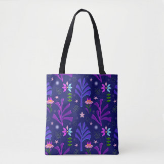 Bolsa Tote Padrão Floresta Encantada