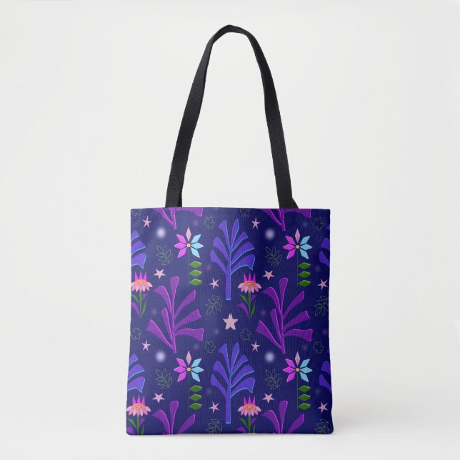 Bolsa Tote Padrão Floresta Encantada (Frente)