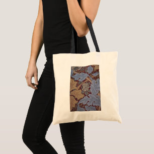 Bolsa Tote Padrão Folha de Acanto de St. James por William Mo