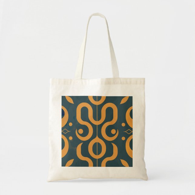 Bolsa Tote Padrão geométrico (Frente)