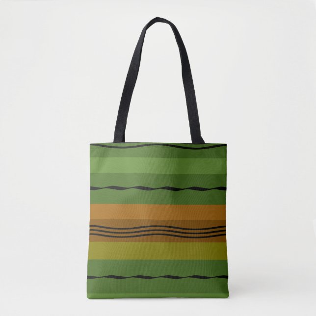 Bolsa Tote padrão geométrico abstrato modernista (Frente)