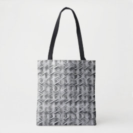 Bolsa Tote Padrão geométrico abstrato monocromático 1279
