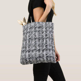 Bolsa Tote Padrão geométrico abstrato monocromático 1279