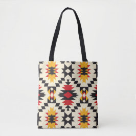Bolsa Tote Padrão Geométrico Bohemian