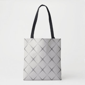 Bolsa Tote Padrão geométrico com pontos retrorreflectores