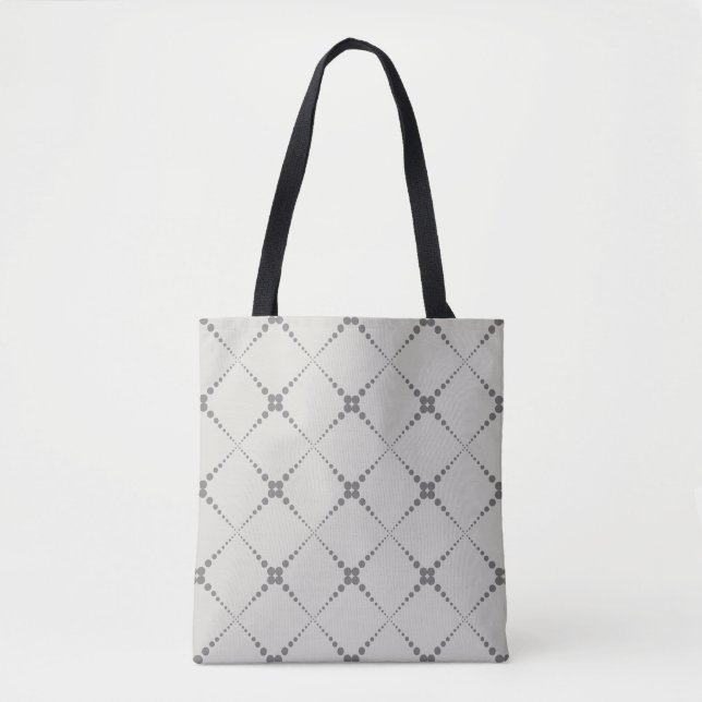Bolsa Tote Padrão geométrico com pontos retrorreflectores (Frente)