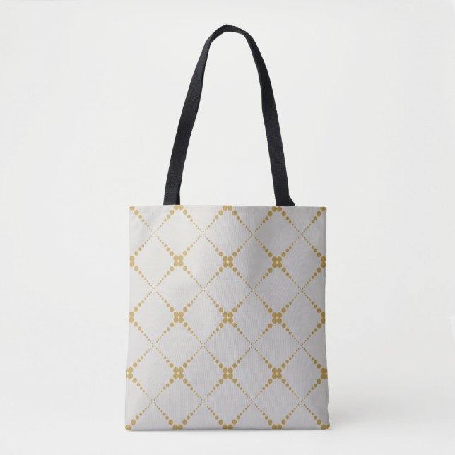 Bolsa Tote Padrão geométrico com pontos retrorreflectores (Frente)