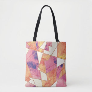 Bolsa Tote Padrão Geométrico Desconectado