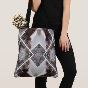 Bolsa Tote Padrão geométrico do abstrato no inverno