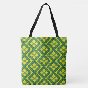 Bolsa Tote Padrão geométrico dos praças de Garland Verde
