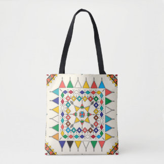 Bolsa Tote Padrão geométrico repetitivo decorativo inspirado 