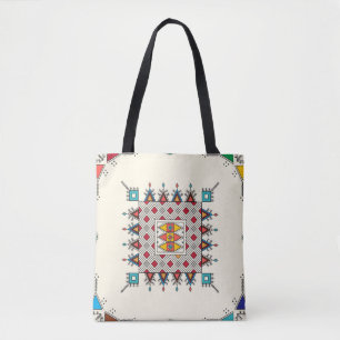 Bolsa Tote Padrão geométrico repetitivo decorativo inspirado 