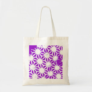 Bolsa Tote Padrão geométrico roxo real