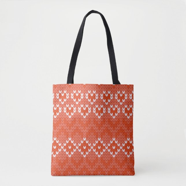 Bolsa Tote padrão geométrico sem costura (Frente)