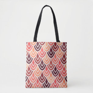 Bolsa Tote Padrão geométrico sem costura na textura do pape