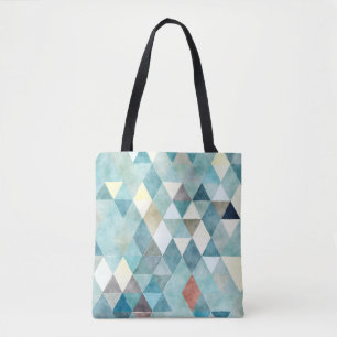 Bolsa Tote Padrão Geométrico / Triângulos do PixDezines Boho